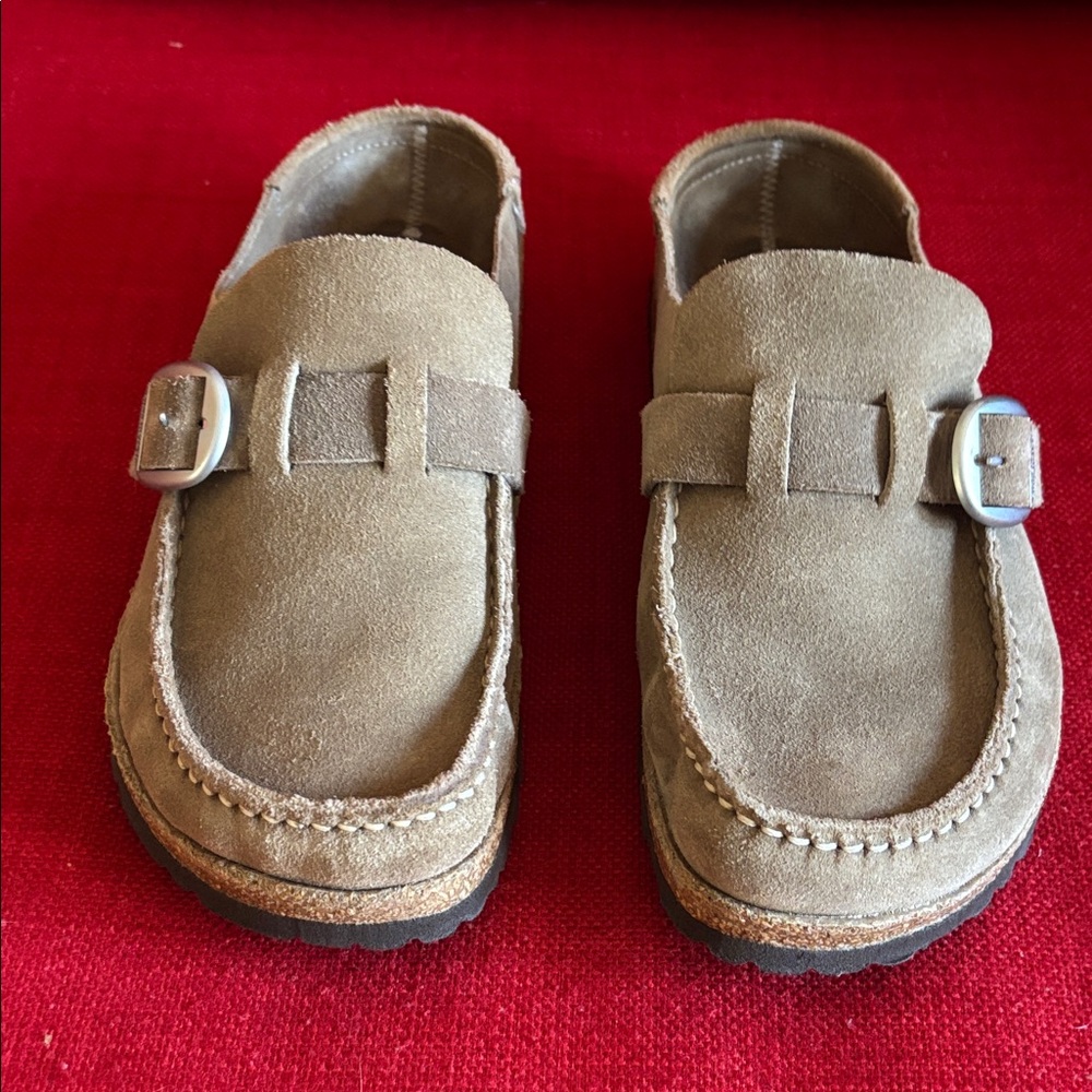Birkenstock - Buckley Suede Leather Gray Taupe!